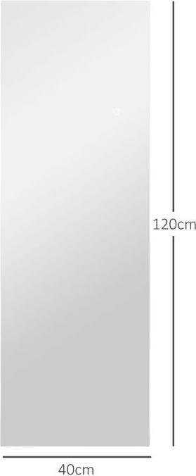 Image du produit Swisshandel24 Ganzkörperspiegel 40 x 120 cm Standspiegel mit LED Lichte, Wandspiegel