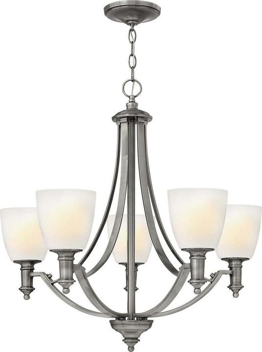 Produktbild Elstead Lighting Truman Kronleuchter E27 5-fach Antikes Nickel (68.60 cm)