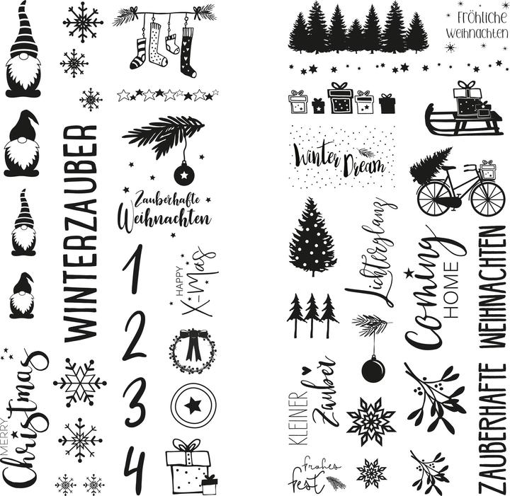 Nutritional values and ingredients Rayher Transfer foil "Winter magic", 2 sheets (2 x)