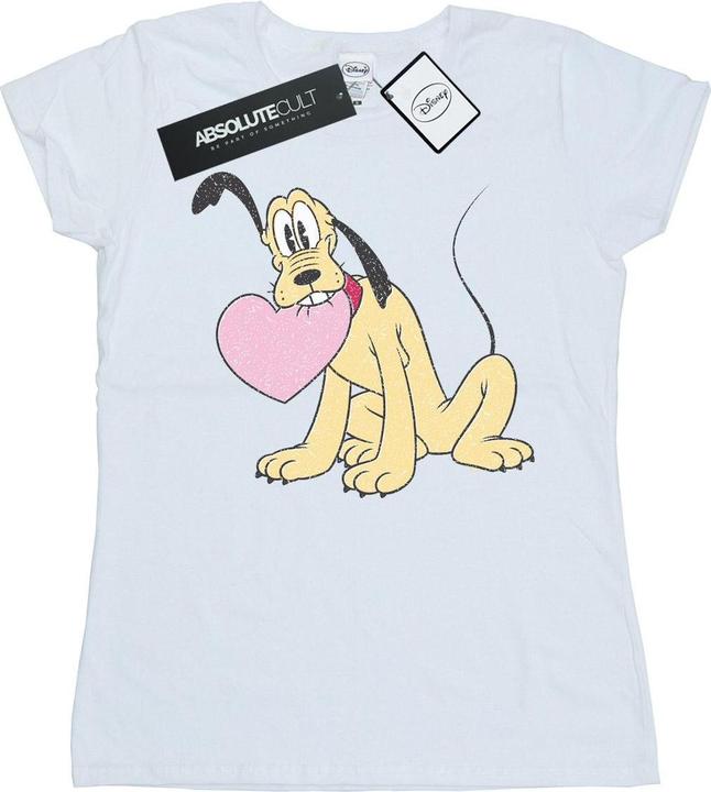 Immagine prodotto Disney Pluto Love Heart Maglietta Donna (XXL)