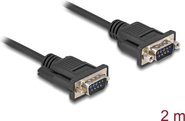 Image du produit Delock Câble série RS-232 D-Sub9 mâle à mâle avec sc (2 m)
