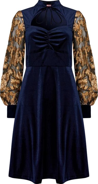 Produktbild Joe Browns Contrast Embroidered Sleeve Velour Dress (38)