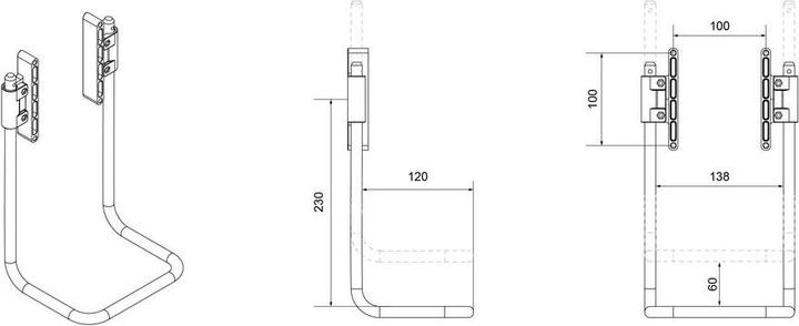 Actual product image Multibrackets M - komponenter til mont