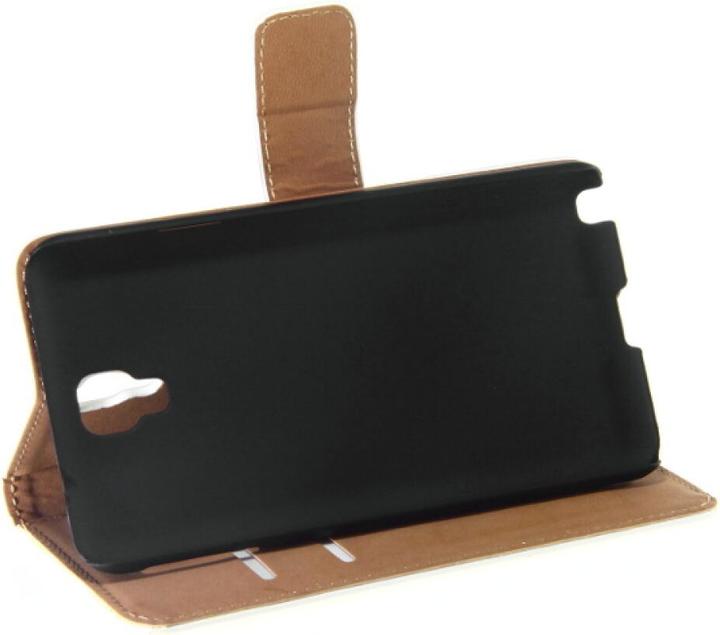 Productafbeelding OEM Slank lederen boekhoesje Galaxy Note 3 Neo - wit 4250710552801 (Samsung Galaxy Note 3 Neo)