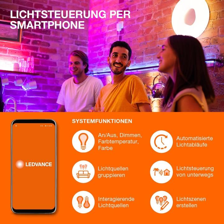 Produktbild Ledvance Smart+ Wifi Candle (E14, 4.90 W, 470 lm, 4 x, F)