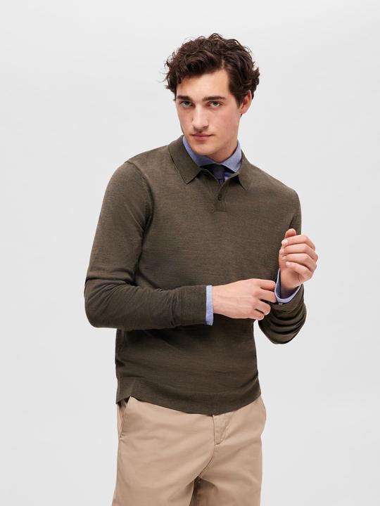 Actual product image Selected Homme Piqué long sleeve shirt (XXL)