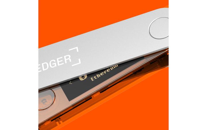 Actual product image Ledger Nano X - Orange (Litecoin, Dash, Bitcoin, Dogecoin, Ethereum Classic)