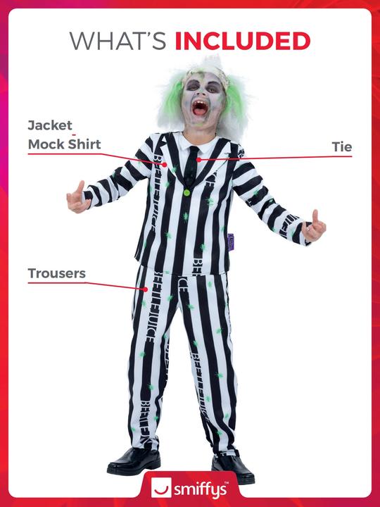 Produktbild Smiffys Beetlejuice Kostüm für Kinder (146, 152, 158)