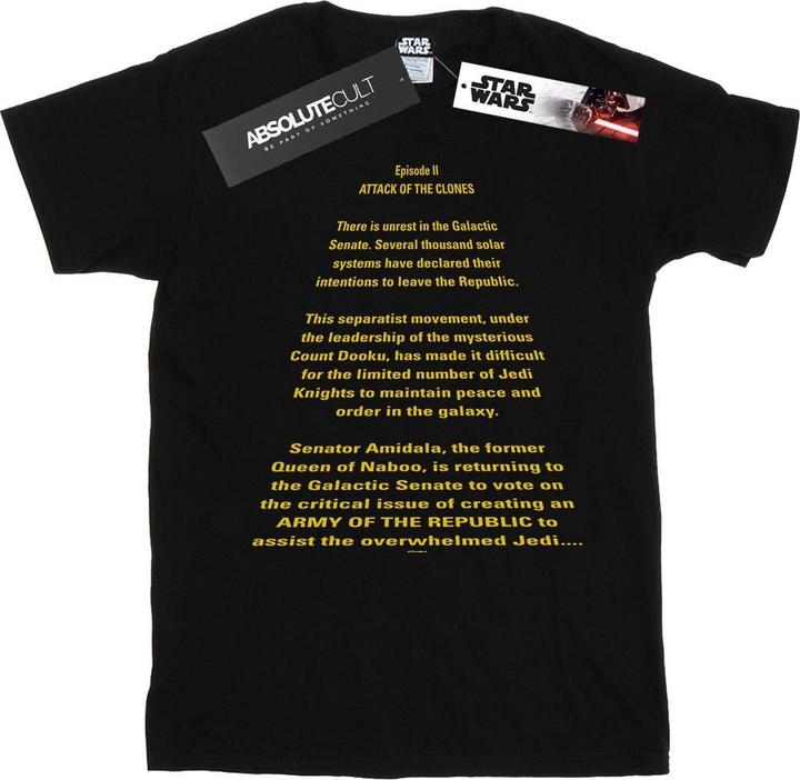 Produktbild Star Wars Attack Of The Clones Opening Crawl TShirt (M)
