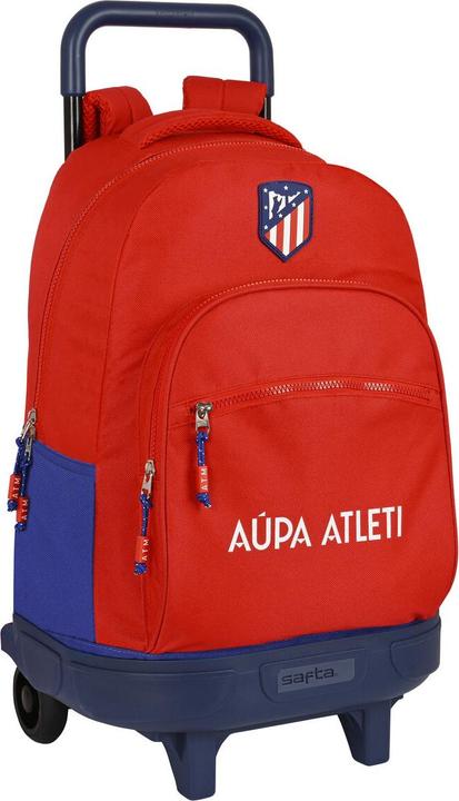 Actual product image Atletico Madrid FC School Rucksack with Wheels AtlÃ©tico Madrid Red Navy Blue (33 x 45 x 22 cm)
