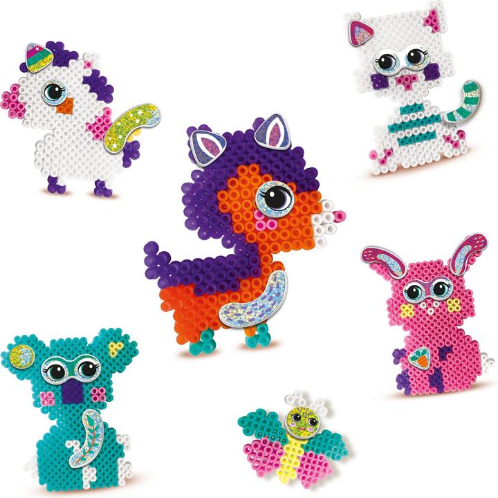 Actual product image Ses Strijkkralenset - FunPins Glitter Dieren