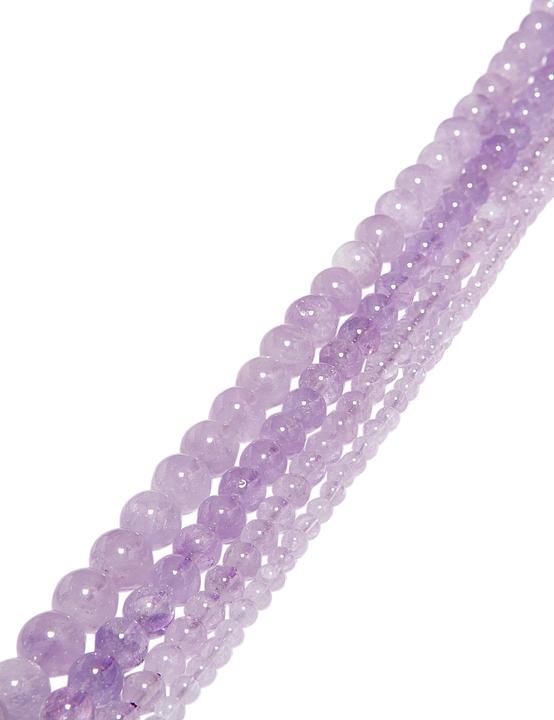 Produktbild Leyda Amethystquarz Strang poliert