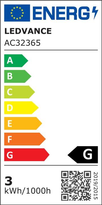Energy Label Osram ST Clas A (E27, 2.50 W, 160 lm, 1 x, G)