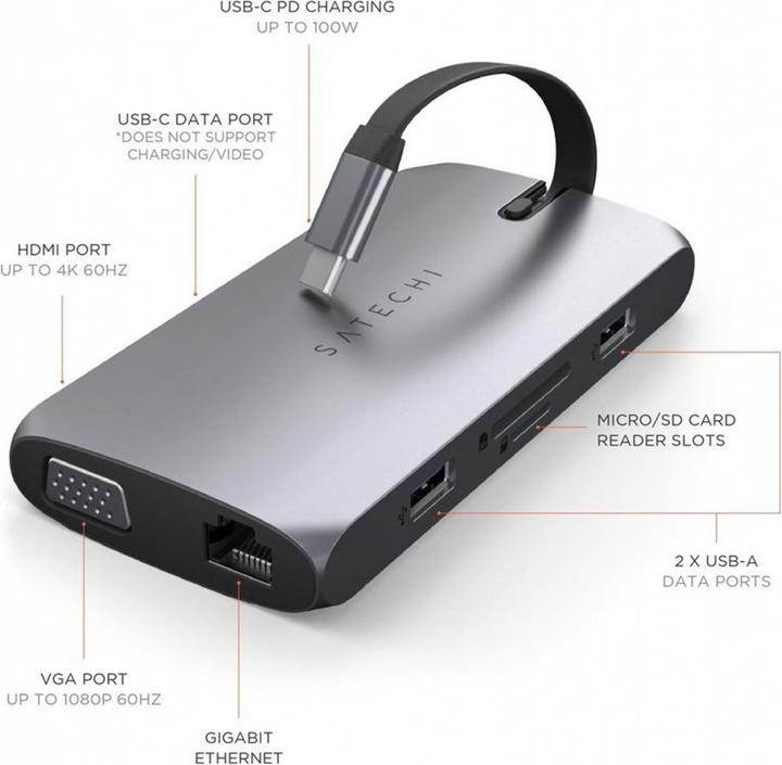 Produktbild Satechi On the Go (USB-C, 1 Ports)