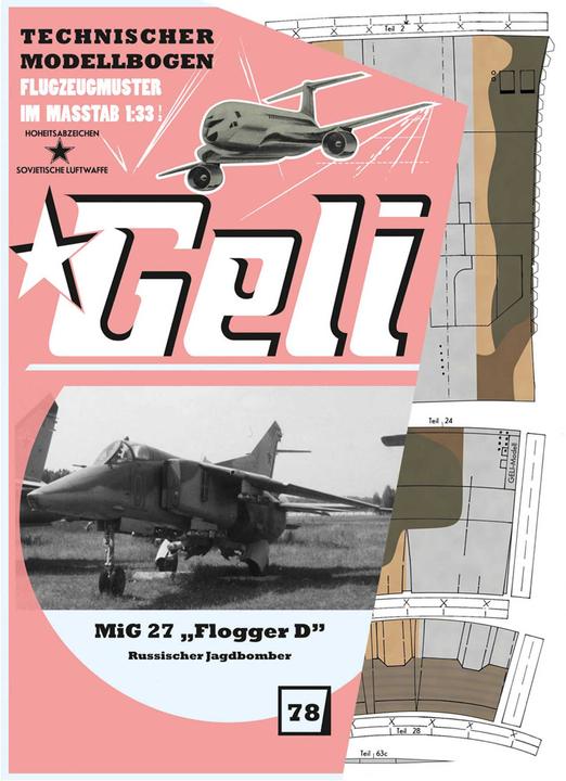 Produktbild Geli mig-27 # 78 kartonmodell