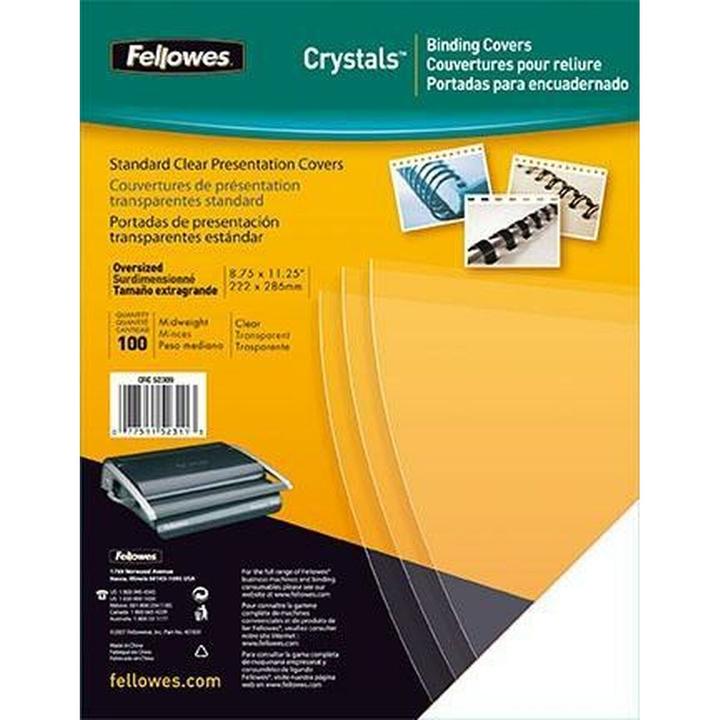 Actual product image Fellowes PVC cover sheets (A4, 150 micron)