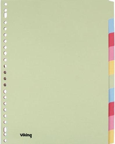 Produktbild Viking Standard Blanko Register DIN A4 Farbig sortiert Mehrfarbig