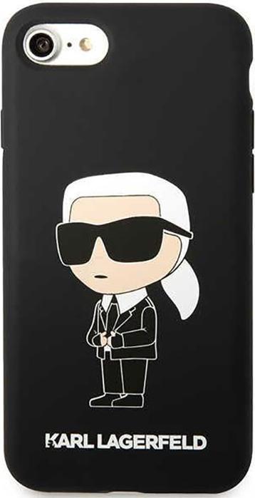 Actual product image Karl Lagerfeld KLHCI8SNIKBCK iPhone 7/8/ SE 2020/2022 hardcase black/black Silicone Ikonik (Apple iPhone SE (2nd Gen), Apple iPhone 7, Apple iPhone SE (3rd Gen))