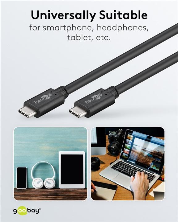 Image du produit S-Conn USB C – USB C (1 m, USB 3.1, 60 W)