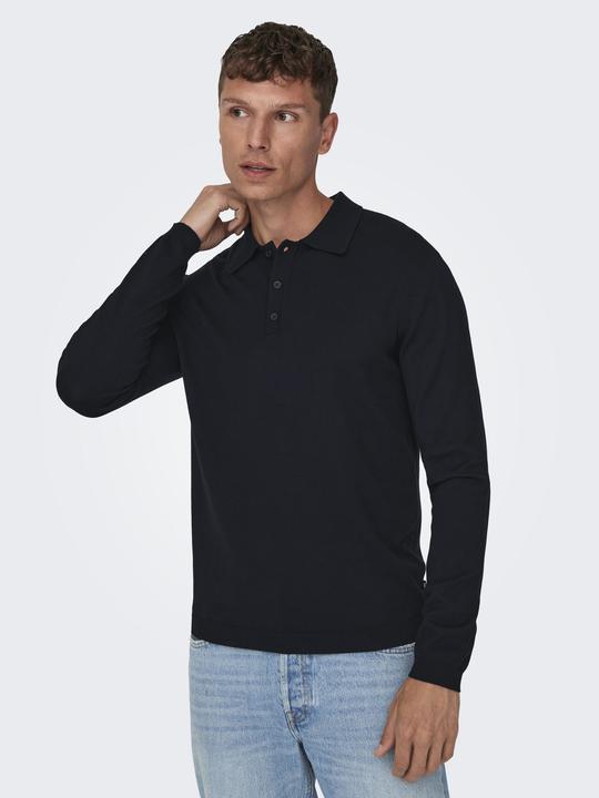 Actual product image Only & Sons Long sleeve polo shirt (XXL)