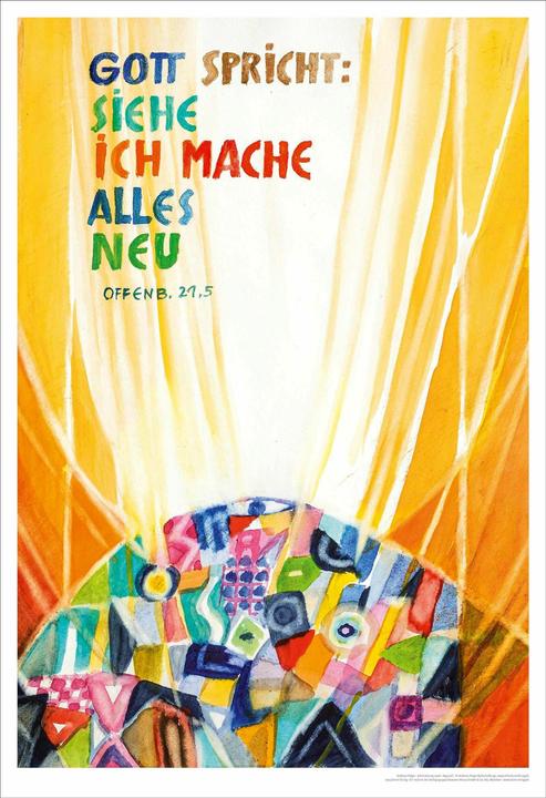 Image du produit Bene Jahreslosung Andreas Felger 2026, Kunstdruck 63 x 92 cm (Allemand)