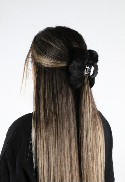 Immagine prodotto Trisa Capelli - Fermaglio in finta pelliccia con pompon nero (1 pz.)