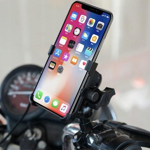 Image du produit FreedConn Support De Téléphone Moto Mc10 + Bm2r Fixation Sur Tube De Direction