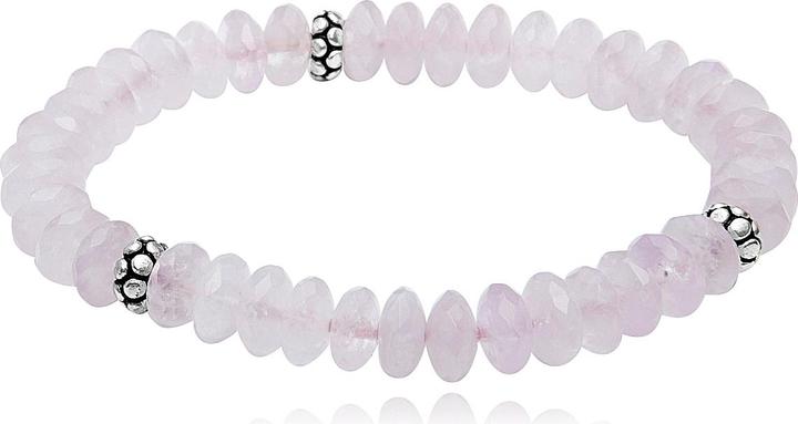 Immagine prodotto Leyda Bracciale in quarzo lavanda con argento (Argento 925, Pietra colorata)