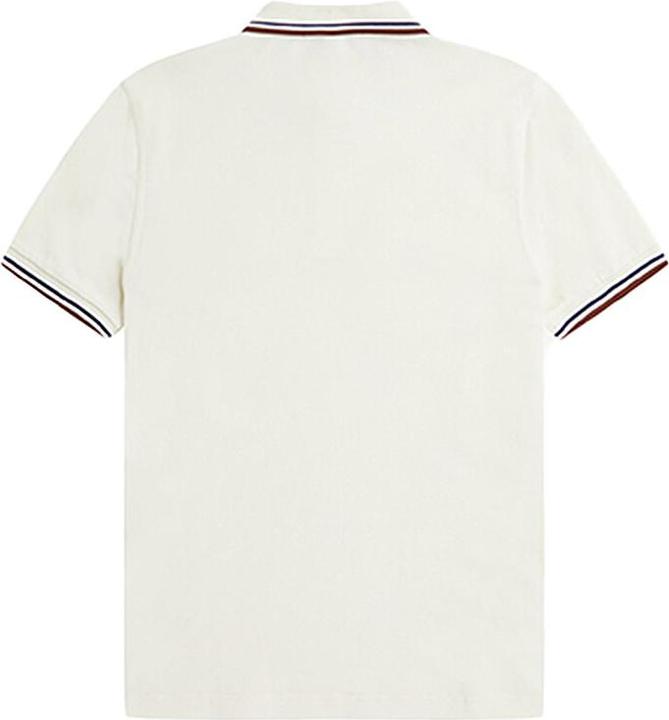 Actual product image Fred Perry Twin Tipped Polo Shirt Short Sleeve Ecru (XXL)