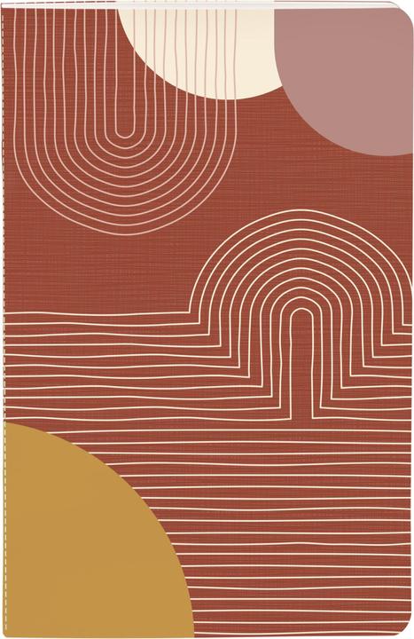 Produktbild Clairefontaine genähte heftung 64 seiten liniert terracotta (9 x 14 cm, Liniert)