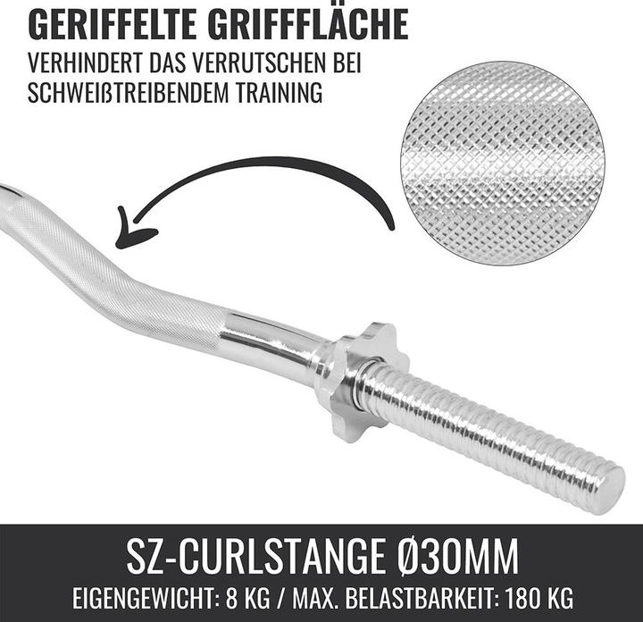 Actual product image Gorilla Sports Curl Bar