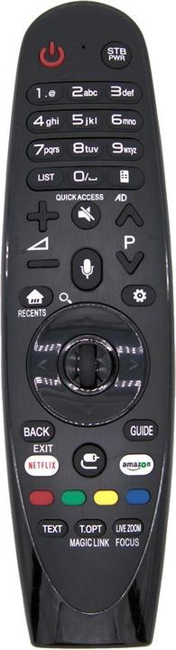 Actual product image Azurano Magic Remote AN-MR650A, AKB75075301 for 2017 LG Smart TV with Voice Control, Mouse Function (Device-specific remote control, Infrared)