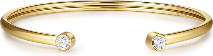 Eastside Damen Edelstahl Zirkonia gelbgold 18,0 cm, flexibel einstellbar - 15196 (18 cm, Edelstahl)
