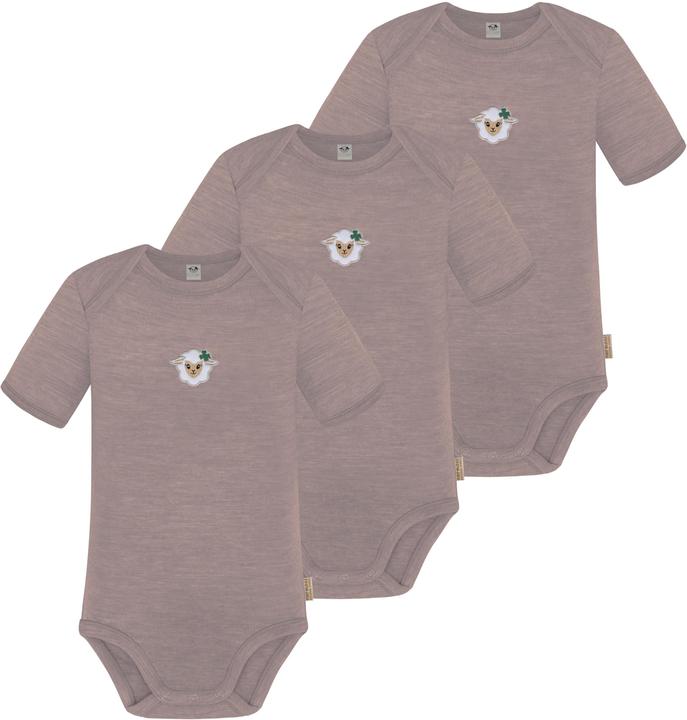 Normani 3er Set Baby Merino Body Kurzarm „Tauranga" - 9287