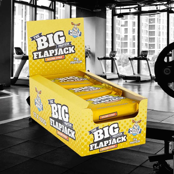 Actual product image Muscle Moose Big Protein Flapjack (Golden Syrup, 1 pcs., 1493 g)