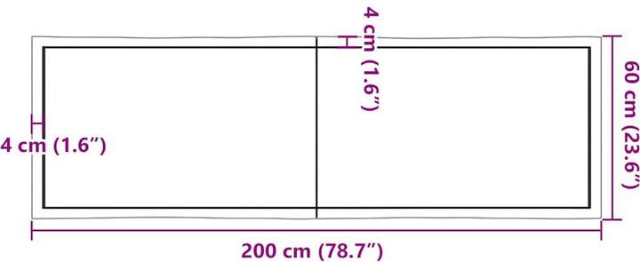 Actual product image VidaXL Aneta (200 x 4 x 60 cm)