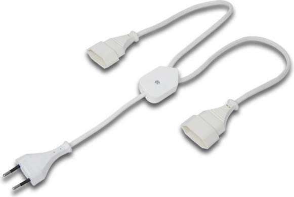 Produktbild Hera Euro Y-Verteiler 21503160101 Stecker+2Buchsen Elektrisches Zubehör für Leuchten 40512680303