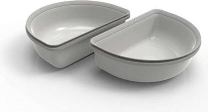 Image du produit SureFeed Set de deux demi-gamelles pour Connect gris (0.20 l)