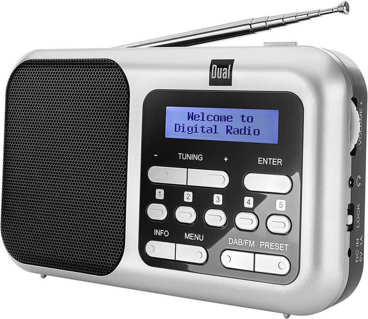 Produktbild Dual DAB 4.2 Tischradio DAB+, DAB, UKW DAB+, UKW Silber (DAB+, UKW)