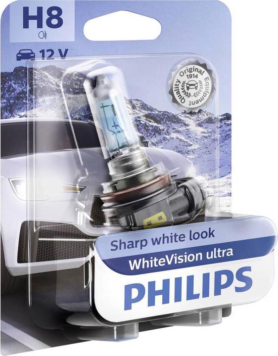 Immagine prodotto Philips Lampadina alogena faro lampada H8 bianco ultra (H8)