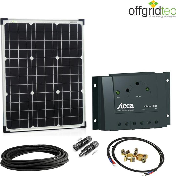 Actual product image Offgridtec Solar Kit 50w - 12V Solar Set (50 W)