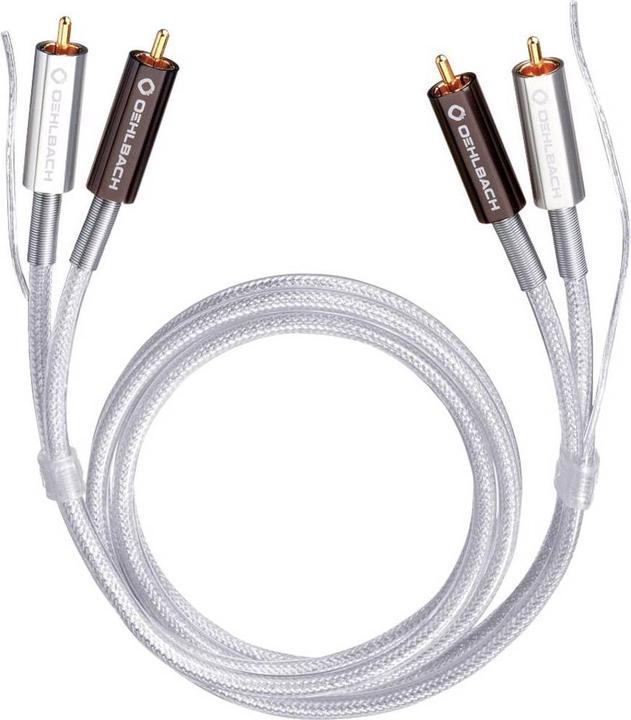 Image du produit Oehlbach Câble de connexion audio RCA (2x mâle 2x mâle) 0.50 m contacts plaqués or Silver Express (0.50 m, RCA)