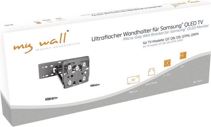 Produktbild myWall TV Wandhalterung Neigbar+Schwenkbar, Rotierbar (Wand, 75", 50 kg)