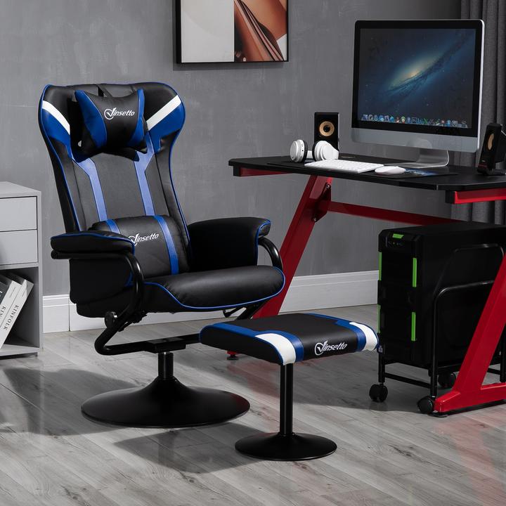 Immagine prodotto Vinsetto Poltrona da gioco con sgabello