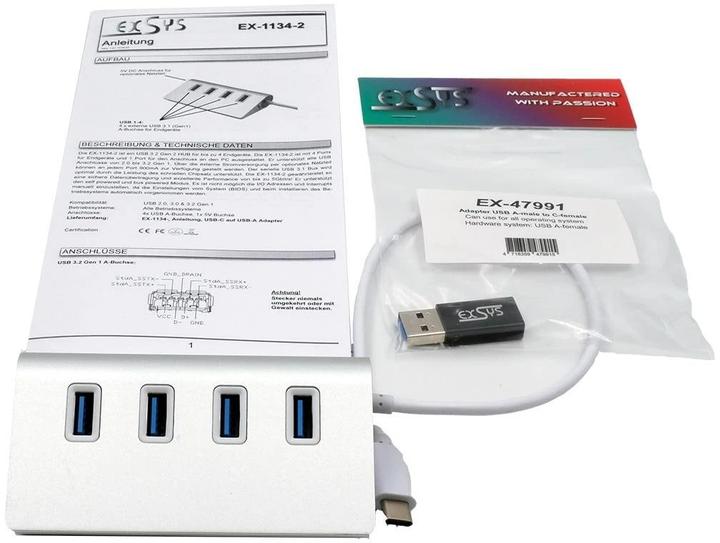 Immagine prodotto Exsys EX-1134-2 (USB-A, 4 Porti)