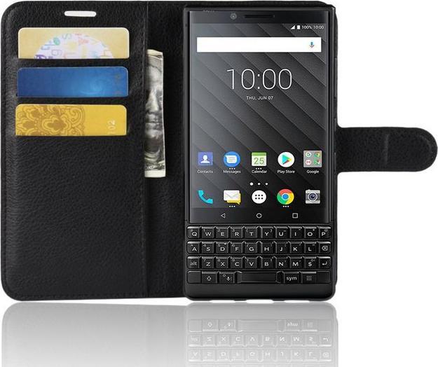 Productafbeelding MU Classic Litchi Leren Boekomslag Serie (Blackberry KEY2)