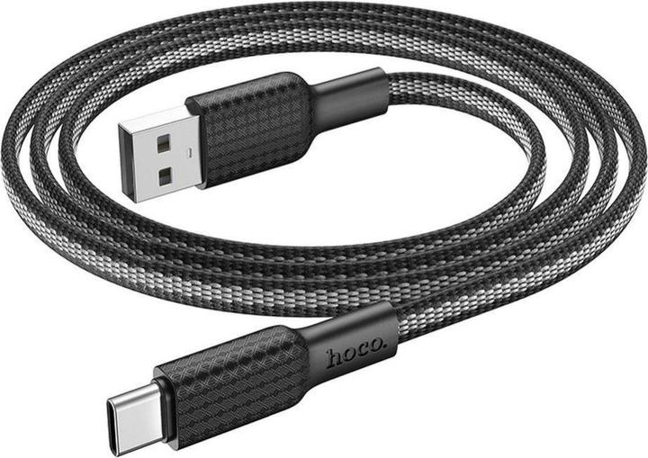 Actual product image Partner Telecom Hoco - Data Cable Jaeger (X69) - USB-A to USB Type-C, 3A, 1m - Black / White (1 m, USB 3.0, 18 W)