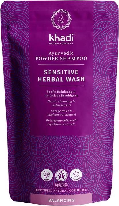 Actual product image Khadi Shampoo Sensitive Herbal Wash 50 g (Liquid shampoo)