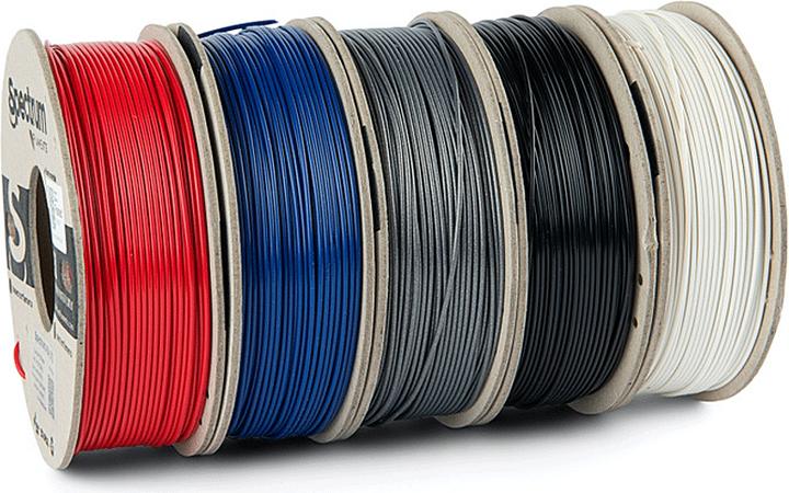 Actual product image Filament ASA 5 Pack 1.75mm (ASA, 1.75 mm, 1250 g, White)