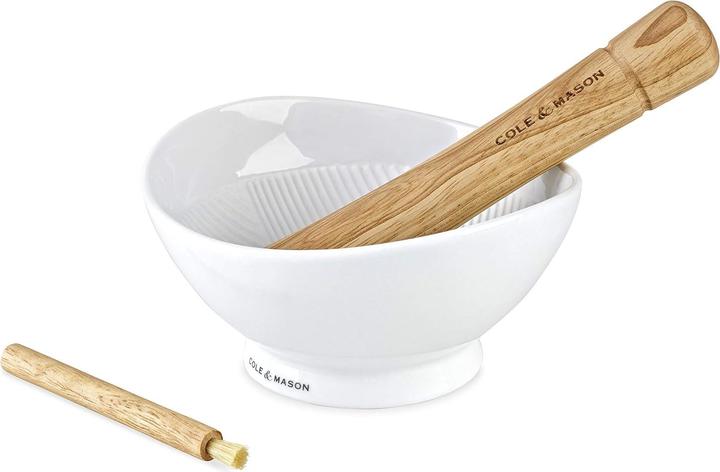 Actual product image Profino Suribachi mortar & pestle - White glazed porcelain